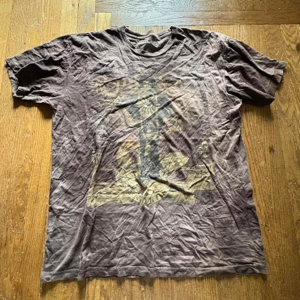 Jimi Hendrix Rolling Stone Collection Graphic T-Shirt Brown Size‎ XL
